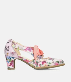 Laura Vita Pretty Floral Lace Up Shoes