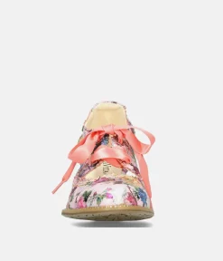 Laura Vita Pretty Floral Lace Up Shoes