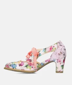 Laura Vita Pretty Floral Lace Up Shoes