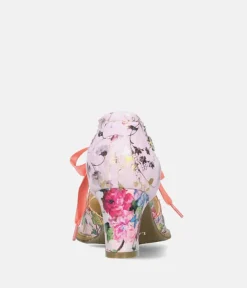 Laura Vita Pretty Floral Lace Up Shoes