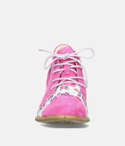 Laura Vita Pretty Fuchsia Pink Lace Up Shoes