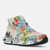 Laura Vita Pretty Multi Colour Hi Top Fashion Trainer