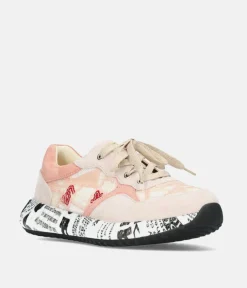 Laura Vita Pretty Pale Pink Multi Fashion Trainer
