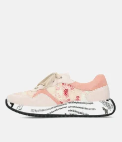 Laura Vita Pretty Pale Pink Multi Fashion Trainer