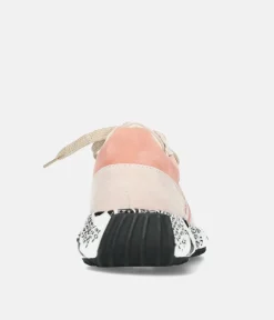 Laura Vita Pretty Pale Pink Multi Fashion Trainer