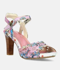 Laura Vita Pretty Pink High Heel Sandals