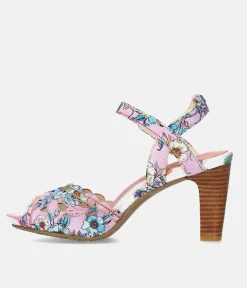 Laura Vita Pretty Pink High Heel Sandals