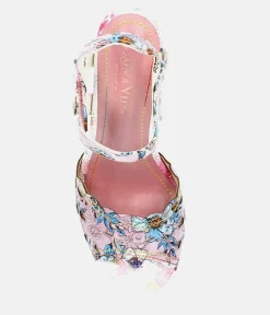 Laura Vita Pretty Pink High Heel Sandals
