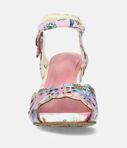 Laura Vita Pretty Pink High Heel Sandals