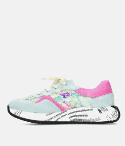 Laura Vita Pretty Pink/Blue Multi Fashion Trainer