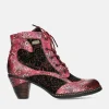 Laura Vita Pretty Pink/Red Ankle Boots