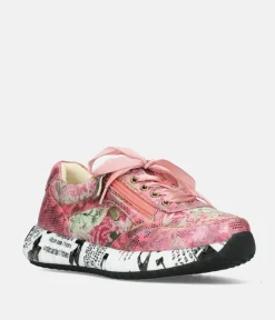 Laura Vita Pretty Rose Pink Multi Fashion Trainer