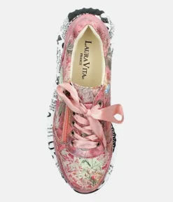 Laura Vita Pretty Rose Pink Multi Fashion Trainer