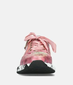 Laura Vita Pretty Rose Pink Multi Fashion Trainer