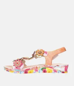 Laura Vita Strappy Floral Multi Sandals