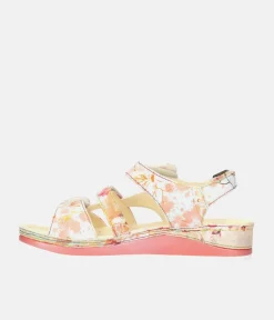 Laura Vita Strappy Rose Multi Sandals