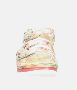 Laura Vita Strappy Rose Multi Sandals