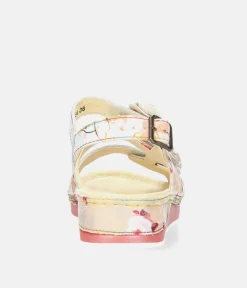 Laura Vita Strappy Rose Multi Sandals