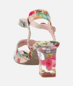 Laura Vita Stunning Colourful Block Heel Sandals