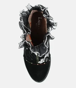 Laura Vita Stunning Monochrome High Heel Ankle Boots
