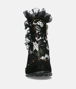 Laura Vita Stunning Monochrome High Heel Ankle Boots