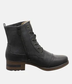 Mustang Classic Navy Lace Up Ankle Boots