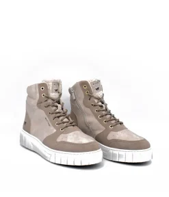 Mustang Cosy Ivory Winter Hi-Top Boots