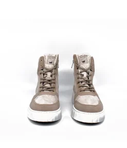 Mustang Cosy Ivory Winter Hi-Top Boots