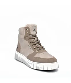 Mustang Cosy Ivory Winter Hi-Top Boots
