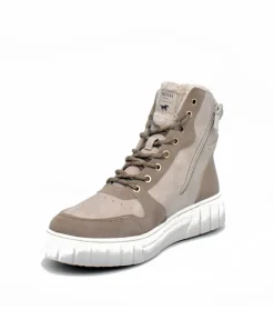 Mustang Cosy Ivory Winter Hi-Top Boots
