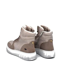 Mustang Cosy Ivory Winter Hi-Top Boots