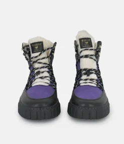 Mustang Cosy Purple Combi Winter Boots
