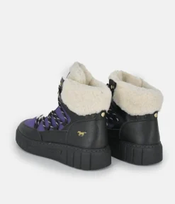 Mustang Cosy Purple Combi Winter Boots