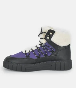 Mustang Cosy Purple Combi Winter Boots