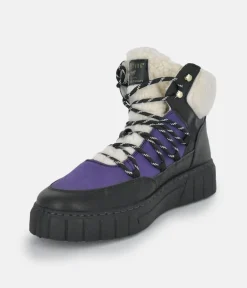 Mustang Cosy Purple Combi Winter Boots