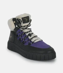 Mustang Cosy Purple Combi Winter Boots