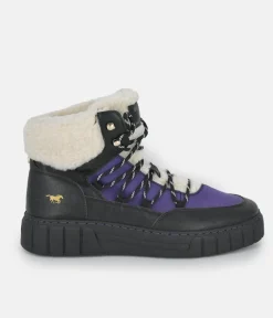 Mustang Cosy Purple Combi Winter Boots