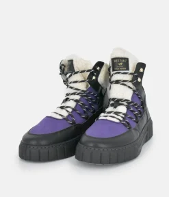 Mustang Cosy Purple Combi Winter Boots