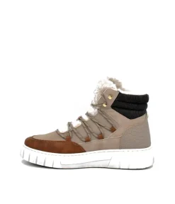 Mustang Cosy Taupe Winter Hi-Top Boots