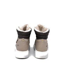 Mustang Cosy Taupe Winter Hi-Top Boots