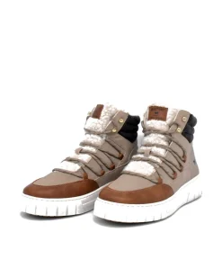 Mustang Cosy Taupe Winter Hi-Top Boots