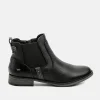 Mustang Cute Chelsea Style Black Ankle Boots
