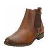 Mustang Cute Chelsea Style Cognac Ankle Boots