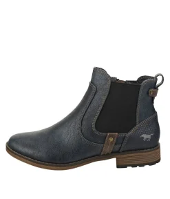 Mustang Cute Chelsea Style Navy Ankle Boots