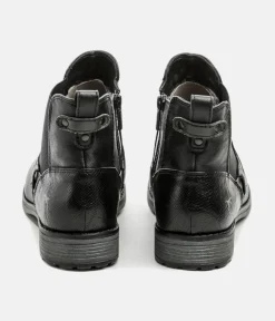 Mustang Cute Chelsea Style Black Ankle Boots