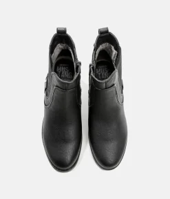 Mustang Cute Chelsea Style Black Ankle Boots