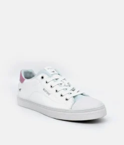 Mustang Cute White/Blue Trainers