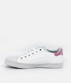 Mustang Cute White/Blue Trainers