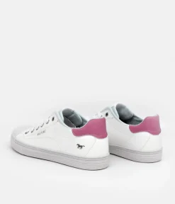 Mustang Cute White/Blue Trainers