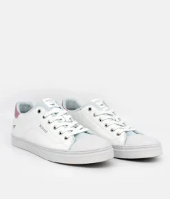 Mustang Cute White/Blue Trainers